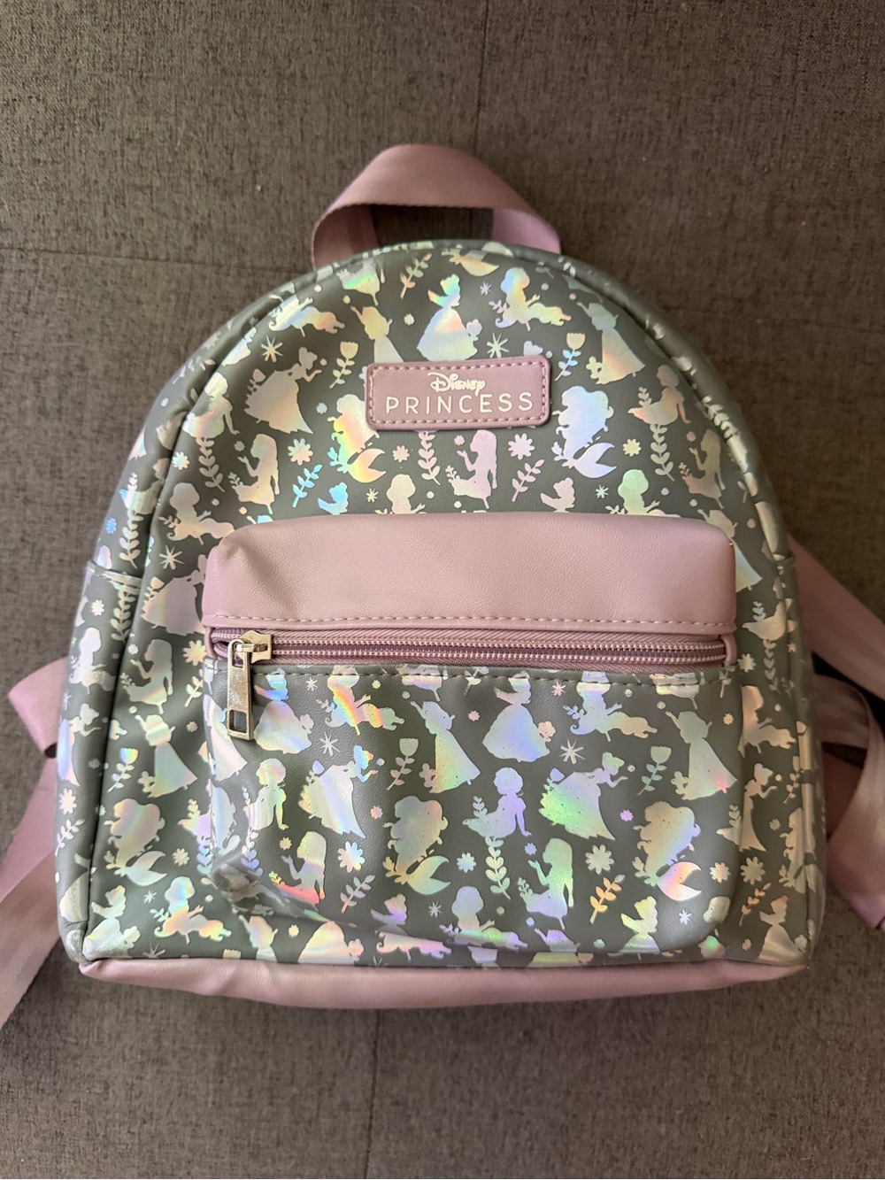 Disney Princess Holographic Silhouette Mini Backpack - Pink & Iridescent